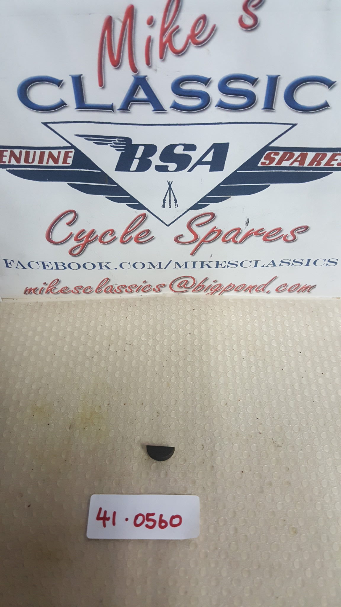 Woodruff Key, Rotor BSA A50/A65/B25/B44/B50 196673 410673 Mikes