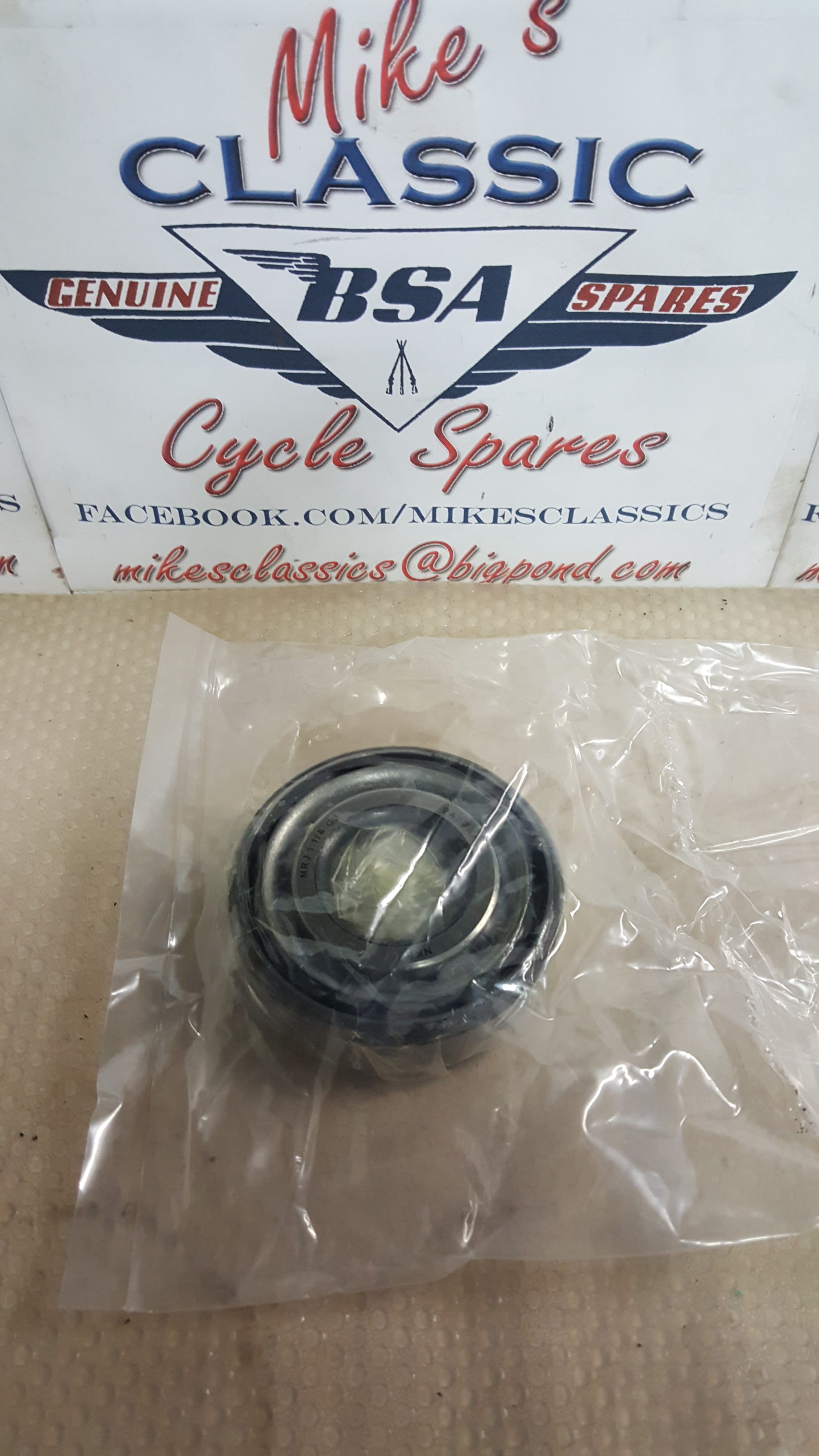 NEW 65 1388 BSA GOLDSTAR B32 B34 CRANKSHAFT D S BEARING 1950 63 MRJ 1 1