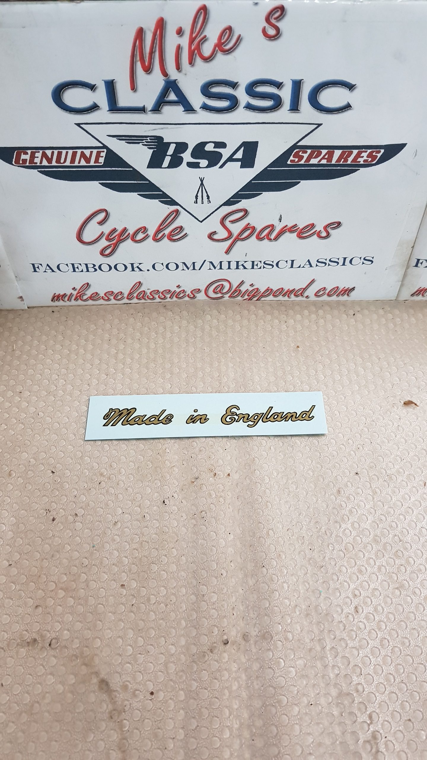 made in england decal